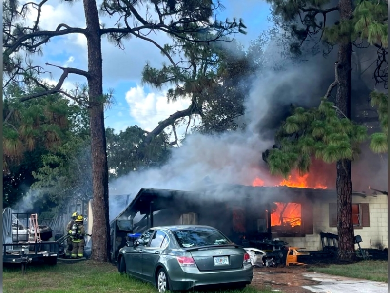 Large fire destroys Maitland home