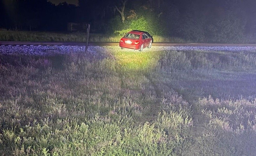 FHP states that Orlando resident Daribet Alvarado Navia reportedly lost control of her car before veering onto the railroad tracks. (Photo: Florida Highway Patrol)