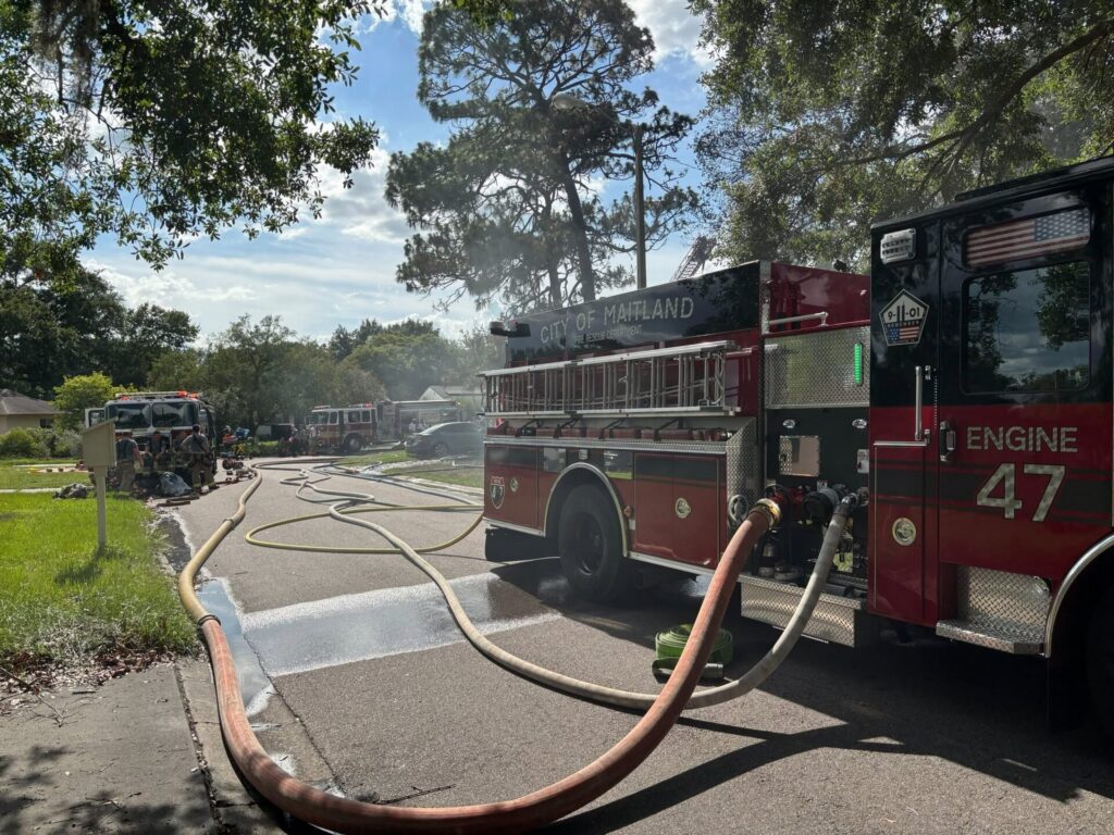 Maitland firefighters responded to a house fire on June 14, 2026. (Photo: Maitland Fire Rescue Department)
