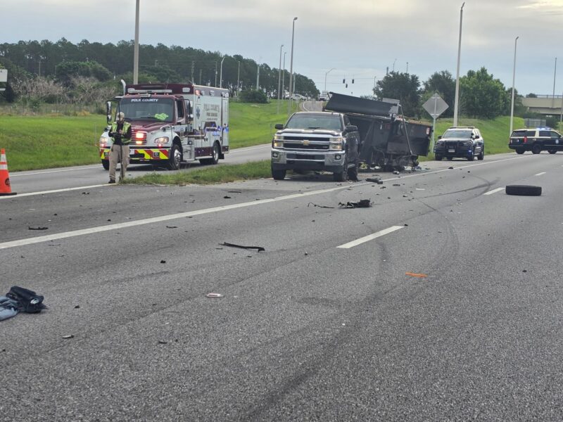 FHP at the scene of a fatal crash on I-4 in Polk County that claimed the life of an Apopka man on June 9, 2026. (Photo: Florida Department of Highway Safety and Motor Vehicles)
