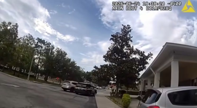 According to police, Lazaro Vela's vehicle struck multiple vehicles during the incident on June 24, 2026. (Photo: Apopka Police Department)